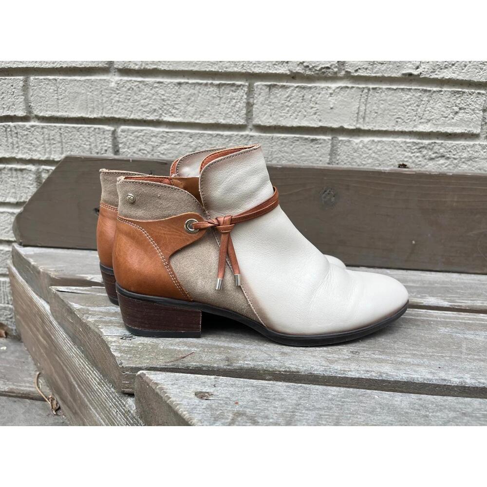 Pikolinos Marfil Daroca Leather Ankle Boots Bootie Western 40 Women's Size 9